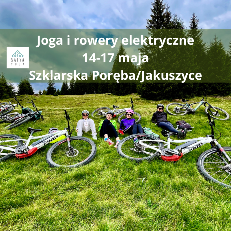 Joga i rowery elektryczne 14-17 maja Szklarska PorębaJakuszyce