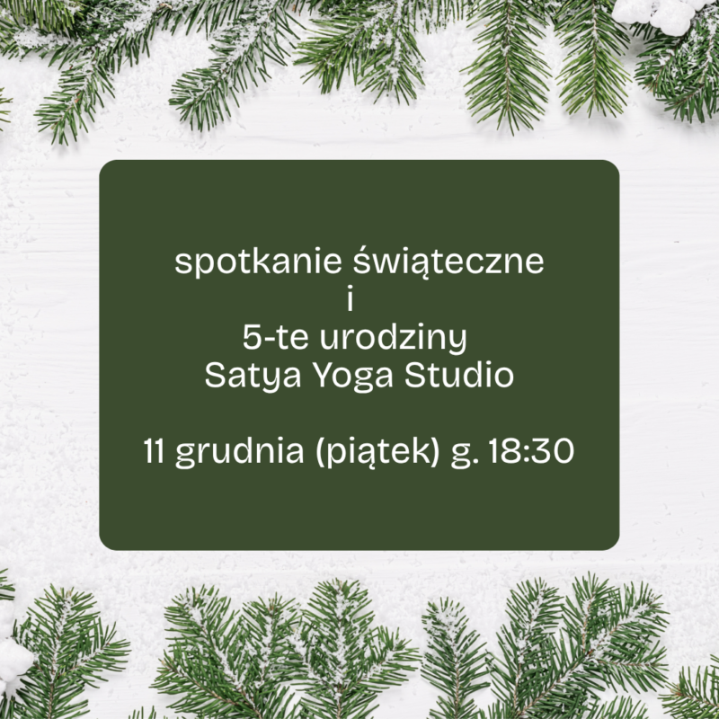 spotkanie świąteczne 5-te urodziny Satya Yoga Studio (1080 x 1080 px)